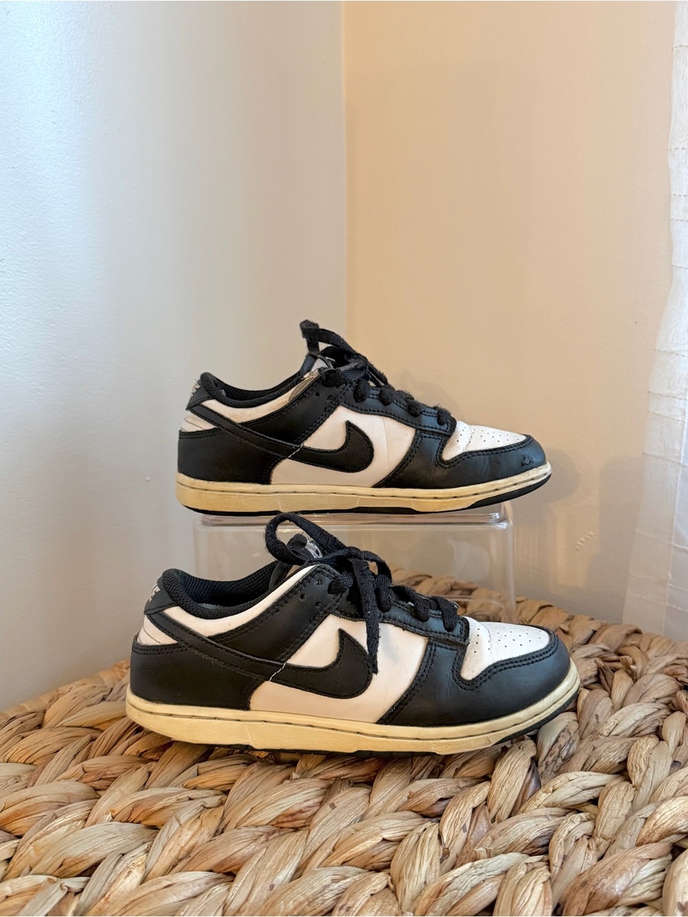 Kid’s 1.5Y Nike Dunk Low “Panda” Black and White